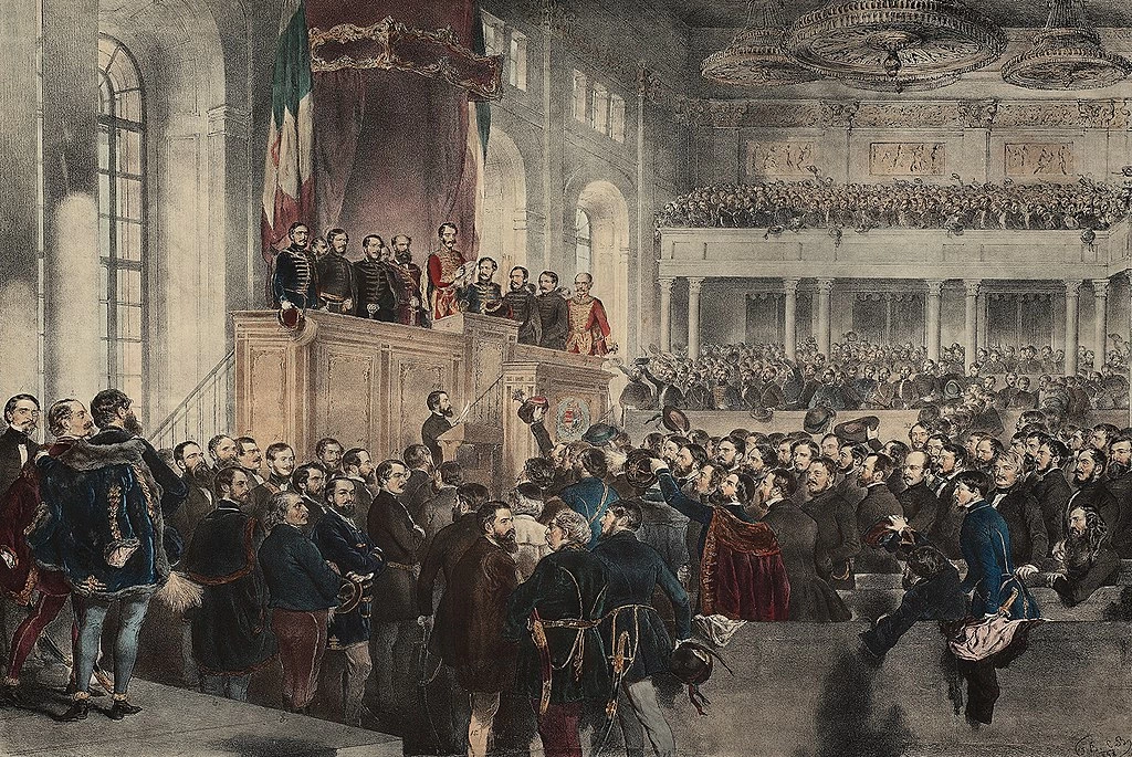Apertura del Parlamento nel 1848